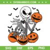 Jack Skellington Pumpkin SVG PNG, Jack Skellington Halloween SVG, Halloween Pumpkin DXF SVG PNG EPS