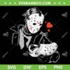 Jason Voorhees Loves Crocs SVG PNG, Funny Jason Love Sandal SVG, Horror Halloween DXF SVG PNG EPS