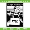 Jason Voorhees Mugshot SVG PNG, Jason Voorhees 1980 SVG, Friday 13th DXF SVG PNG EPS
