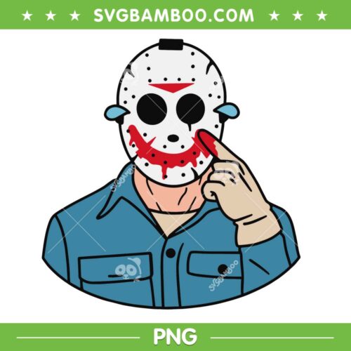 Jason Voorhees Smile PNG, Jason Voorhees Facemask PNG, Smiley Face Horror Movie PNG