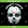 Jason Voorhees Unhappy Camper PNG, Jason Mask Halloween Camper PNG, Unhappy Camper PNG