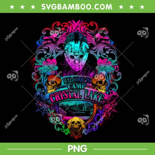 Jason Welcome To Camp Crystal Lake PNG, Jason Halloween PNG, Jason Voorhees Colorful PNG