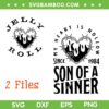Jelly Roll 2023 Tour SVG PNG, Jelly Roll Son Of A Sinner SVG, My Heart Is Hollow Since 1984 DXF SVG PNG EPS