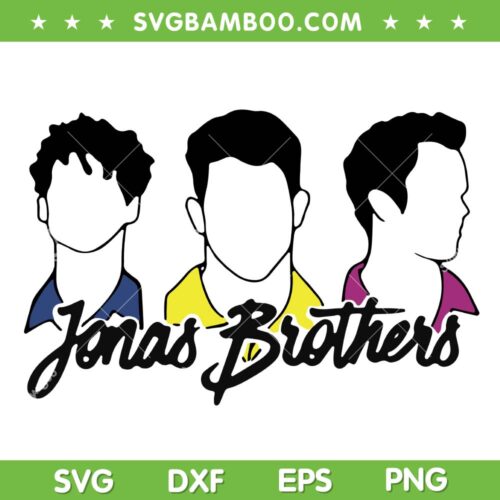Jonas Brothers 2023 Tour SVG PNG, Jonas Brothers Five Albums SVG, Music Band DXF SVG PNG EPS