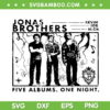 Jonas Brothers 2023 SVG PNG, Jonas Brothers One Night Five Albums SVG, Music Band DXF SVG PNG EPS Jonas Brothers 2023 SVG PNG, Jonas Brothers One Night Five Albums SVG, Music Band DXF SVG PNG EPS