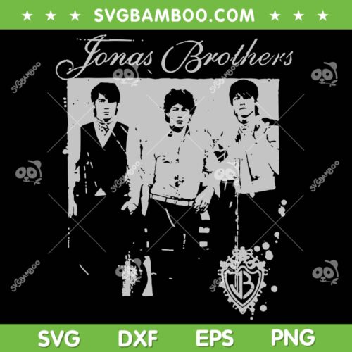 Jonas Brothers Tour 2023 SVG PNG, 90s Band SVG, Jonas Brothers Band DXF SVG PNG EPS