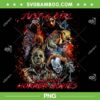 Just A Girl Who Loves Horror Movies Characters PNG, Horror Character Halloween PNG, Girl Loves Freddy Chucky Myers PNG
