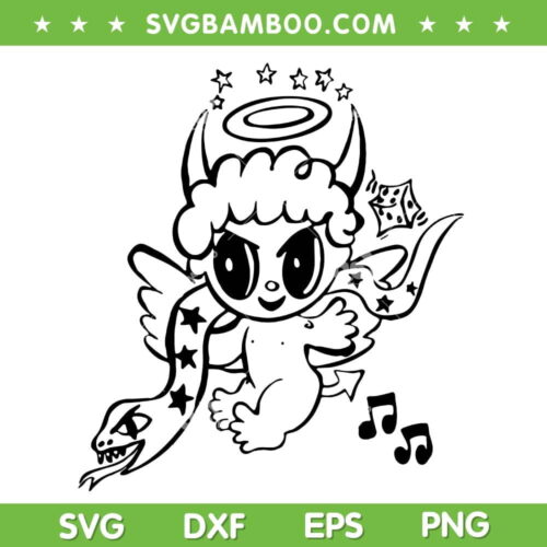 Karol G Devil Angel SVG PNG, New Album Cover Manana Sera Bonito SVG, Bichota Season DXF SVG PNG EPS