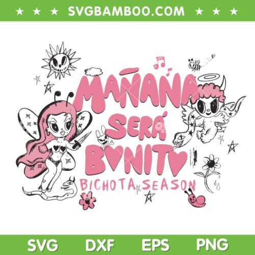 Krol G Angel Devil Music Album 2023 SVG, Hot Spanish Music Tour SVG, Manana Sera Bonito DXF SVG PNG EPS