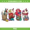 Little Mermaid Coffee PNG, Ariel Halloween Coffee Latte PNG, Disney Ariel PNG