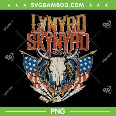 Lynyrd Skynyrd PNG, Americana Steer Skull Lynyrd Skynyrd Band PNG, American Flag PNG Lynyrd Skynyrd PNG, Americana Steer Skull Lynyrd Skynyrd Band PNG, American Flag PNG