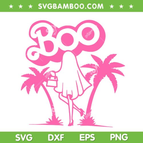 Maliboo Barbie Ghost SVG PNG, Boo Ghost Barbie SVG, Barbie Ghost Halloween DXF SVG PNG EPS