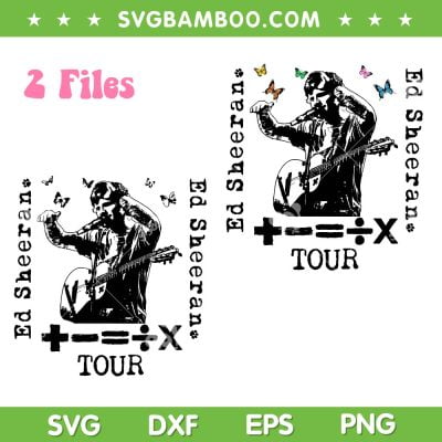 Math Music Tour 2023 SVG PNG, Ed Sheeran Tour 2023 SVG, Ed Sheeran Mathematics Tour DXF SVG PNG EPS