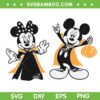 Mickey And Minnie Vampire SVG PNG, Disney Mouse Halloween SVG, Pumpkin Halloween DXF SVG PNG EPS
