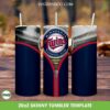 Minnesota Twins Zipper Skinny Tumbler Template PNG, MLB Minnesota Twins Tumbler Wrap PNG, Baseball Sports 20oz Skinny Tumbler Template PNG