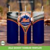 New York Mets Zipper Skinny Tumbler Template PNG, NY Mets Baseball Tumbler Wrap PNG, MLB Baseball Team 20oz Skinny Tumbler Template PNG
