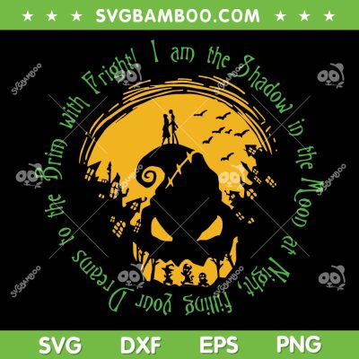 Nightmare Before Christmas Halloween SVG, Oogie Boogie Moon SVG, Halloween Jack And Sally DXF SVG PNG EPS