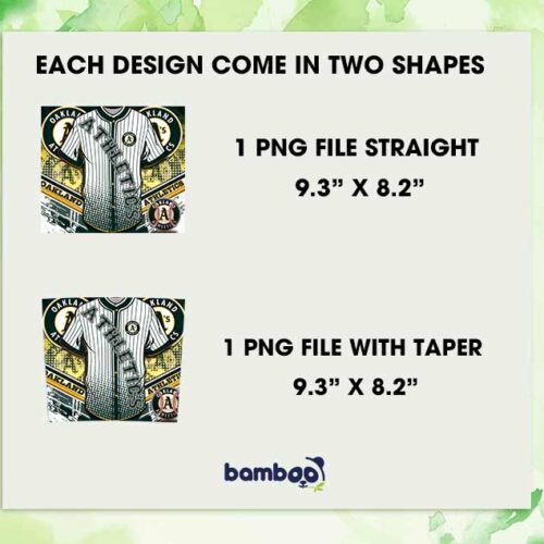 Oakland Athletics Jersey 20oz Skinny Tumbler Template PNG, Oakland Athletics MLB Tumbler Wrap PNG, Jersey Logo Tumbler Template PNG