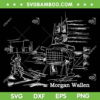 Morgan Wallen Illustrated SVG PNG, Country Music Wallen Art SVG, Morgan Wallen Black and White DXF SVG PNG EPS