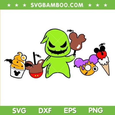 Oogie Boogie Snacks SVG PNG, The Nightmare Before Christmas SVG, Halloween Snacks DXF SVG PNG EPS