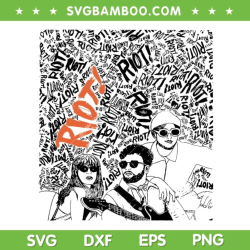 Paramore Rock Band SVG PNG, Paramore 2023 Tour Doodle Art SVG, Paramore Band DXF SVG PNG EPS