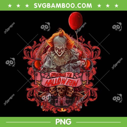 Pennywise Welcome To Halloween PNG, IT Horror Movies PNG, Pennywise IT PNG