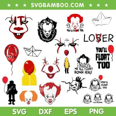 Pennywise SVG Bundle, Halloween Horror IT SVG Bundle, Youll Float Too DXF SVG PNG EPS Pennywise SVG Bundle, Halloween Horror IT SVG Bundle, Youll Float Too DXF SVG PNG EPS
