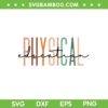 Physical Education SVG PNG, PE Teacher SVG, Phys Ed Student Grad DXF SVG PNG EPS