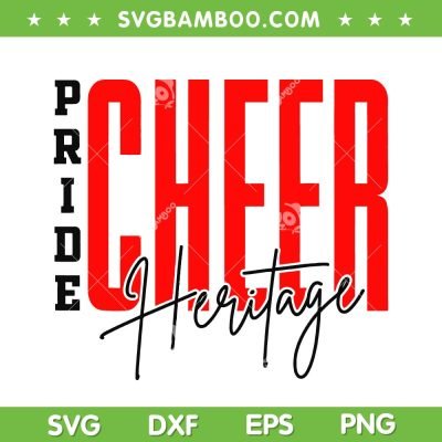 Pride Cheer Heritage SVG PNG, Cheerleading SVG, Peace Love Cheer DXF SVG PNG EPS Pride Cheer Heritage SVG PNG, Cheerleading SVG, Peace Love Cheer DXF SVG PNG EPS