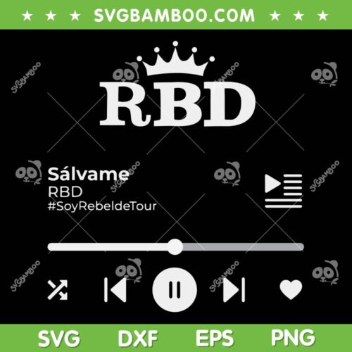 RBD Rebelde Tour 2023 SVG PNG, Salvame RBD SVG, Soy Rebelde Tour DXF SVG PNG EPS