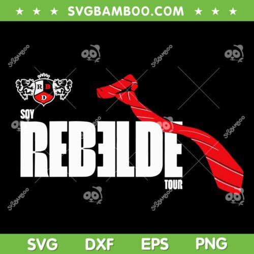 Rebelde Tour 2023 SVG PNG, RBD Concert SVG, Rebelde Logo DXF SVG PNG EPS