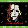 Resting Murder Face SVG PNG, Horror Movie Face Group SVG, Halloween Face DXF SVG PNG EPS