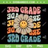 Retro 3rd Grade Daisy Colorful SVG PNG, Back To School Third Grade SVG, Retro Daisy Smiley Face DXF SVG PNG EPS Retro 3rd Grade Daisy Colorful SVG PNG, Back To School Third Grade SVG, Retro Daisy Smiley Face DXF SVG PNG EPS