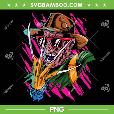 Retro Freddy Krueger Horror Movie PNG, Monster Freddy Dreamer PNG, Scary Halloween PNG