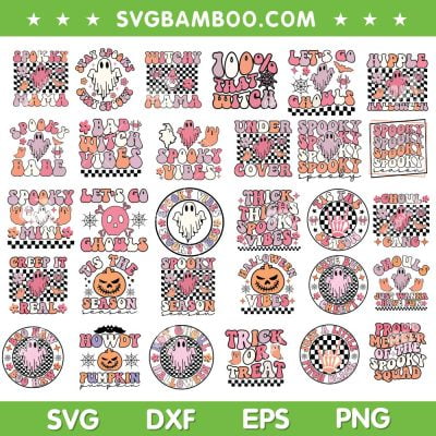 Retro Ghost Halloween SVG Bundle, Groovy Halloween SVG Bundle, Lets Go Ghould DXF SVG PNG EPS Retro Ghost Halloween SVG Bundle, Groovy Halloween SVG Bundle, Lets Go Ghould DXF SVG PNG EPS