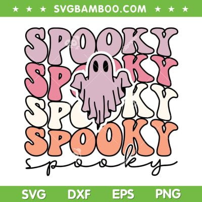 Retro Ghost Spooky SVG PNG, Groovy Halloween Ghost SVG, Spooky But Cute Ghost DXF SVG PNG EPS Retro Ghost Spooky SVG PNG, Groovy Halloween Ghost SVG, Spooky But Cute Ghost DXF SVG PNG EPS