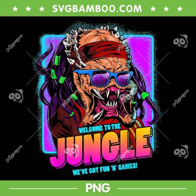 Retro Horror Movie Jungle PNG, Monster Cool PNG, Welcome To The Jungle PNG