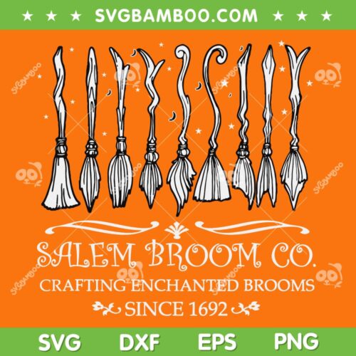 Salem Broom Company SVG PNG, Salem Broom Co Est 1692 SVG, Halloween Quote DXF SVG PNG EPS