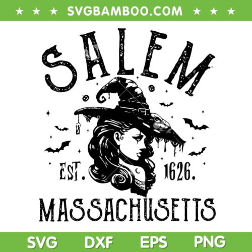 Salem Est 1626 SVG PNG, Salem Massachusetts SVG, Salem Est 1626 Massachusetts DXF SVG PNG EPS