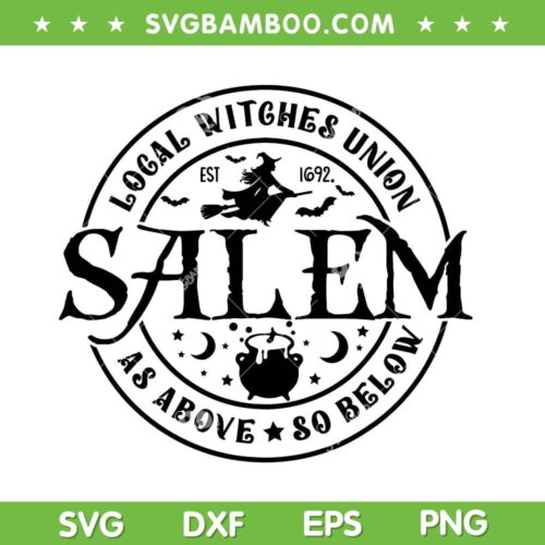Salem Witch 1692 They Missed One SVG, Salem Witch Halloween SVG, Salem Est 1692 DXF SVG PNG EPS