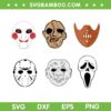 Scary Horror Movie Face Masks Clown SVG, Reaper Halloween SVG, Movie Halloween DXF SVG PNG EPS Scary Horror Movie Face Masks Clown SVG, Reaper Halloween SVG, Movie Halloween DXF SVG PNG EPS