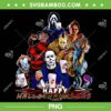Scary Horror Movie Happy Hallothanksmas PNG, Halloween Horror Movie PNG, Horror Hallothanksmas PNG