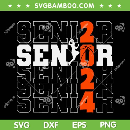 Senior 2024 SVG PNG, Graduation Class Of 2024 SVG, Senior High School DXF SVG PNG EPS