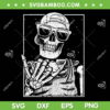 Skeleton Rock Hand SVG PNG, Halloween Cool Rock Music SVG, Skeleton Halloween DXF SVG PNG EPS
