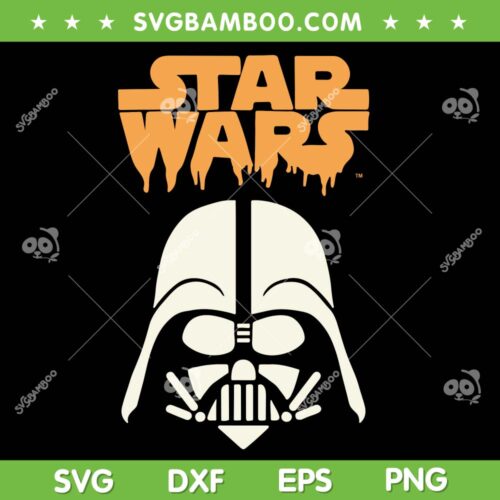 Star Wars Vader Halloween Costume SVG PNG, Darth Vader Head SVG, Star Wars DXF SVG PNG EPS