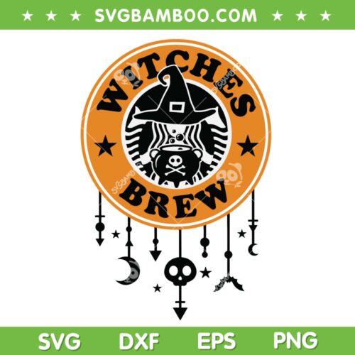 Starbucks Witches Brew SVG PNG, Starbucks Halloween SVG, Starbucks Logo DXF SVG PNG EPS