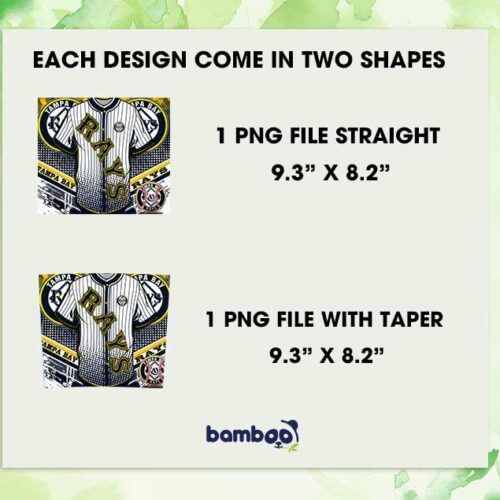 Tampa Bay Rays Jersey 20oz Skinny Tumbler Template PNG, MLB Tampa Bay Rays Tumbler Wrap PNG, Jersey Logo Tumbler Template PNG