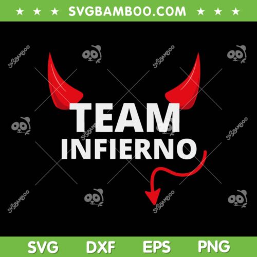 Team Infierno SVG PNG, Team Infierno Wendy Guevara Layered SVG, Devil Horn DXF SVG PNG EPS