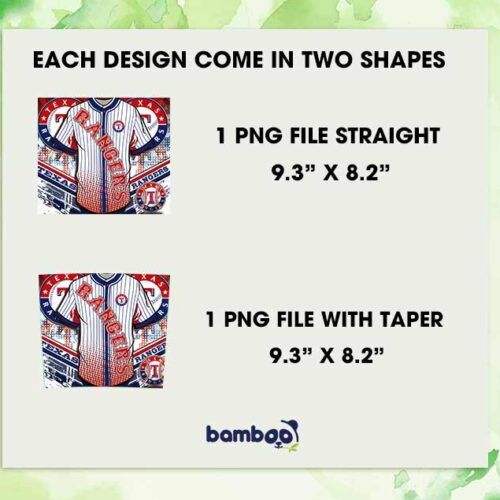 Texas Rangers Jersey 20oz Skinny Tumbler Template PNG, Texas Rangers Logo Tumbler Wrap PNG, MLB Baseball Tumbler Template PNG