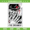 The Dreamer Tarot Card SVG PNG, Freddy Krueger Horror Killer Characters SVG, Horror Movie DXF SVG PNG EPS
